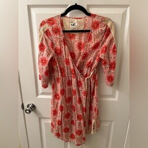 Anthropologie wrap dress/coverup OS